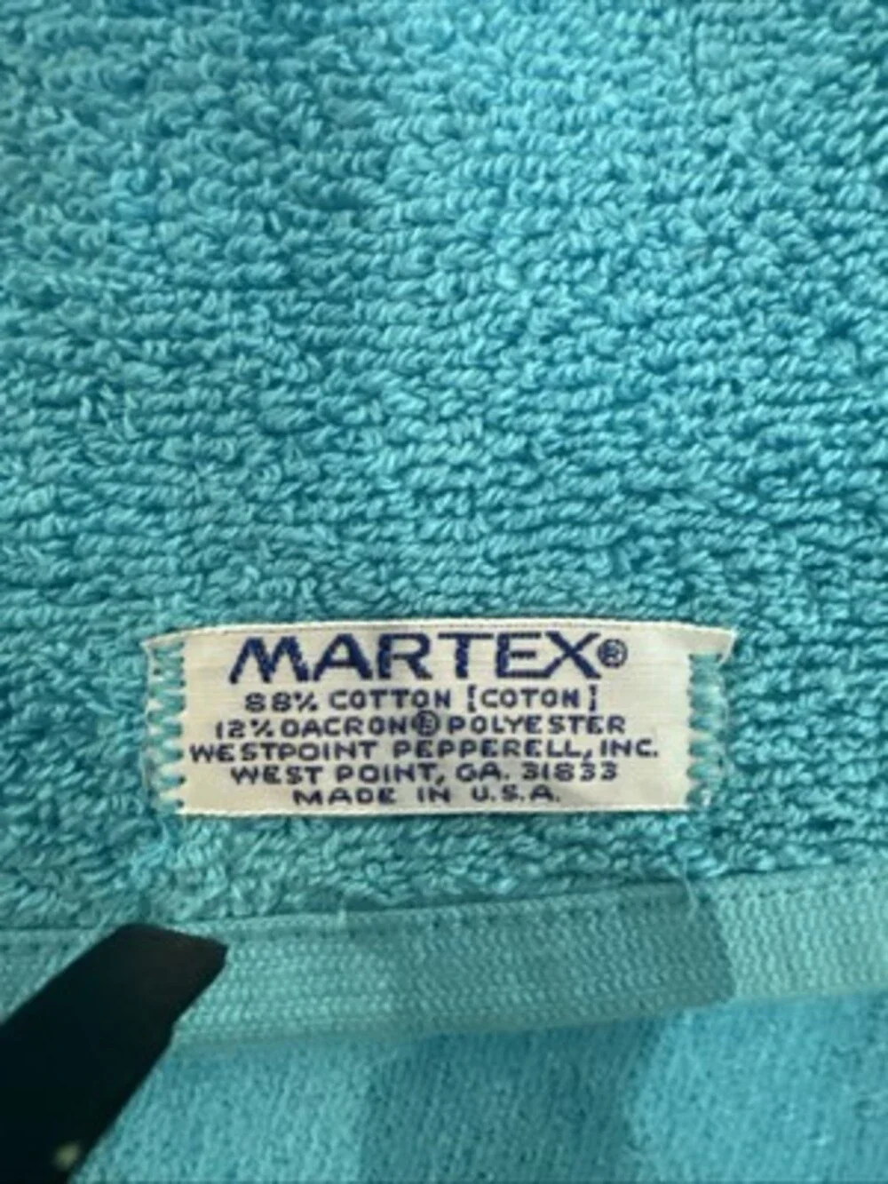 Martex Bathmat Made In USA Cotton Light Blue 34.5” X 20” NEW Please READ